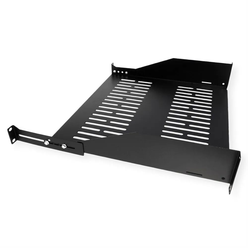 VALUE 19-Zoll-Geräteträger, 485 x 400mm, 2HE, max. 25kg, schwarz
