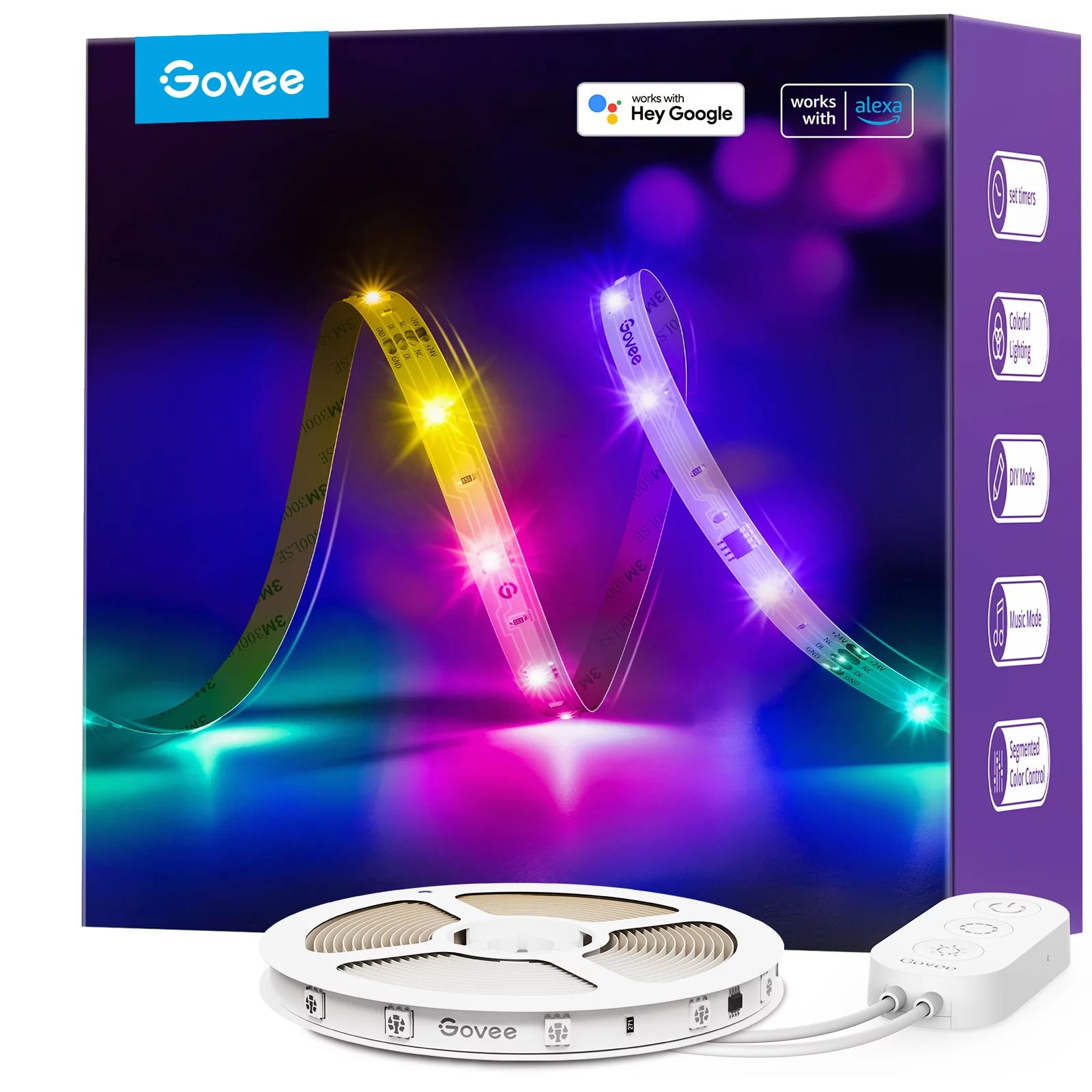 Govee RGBIC Basic LED Strip Lights - 5M