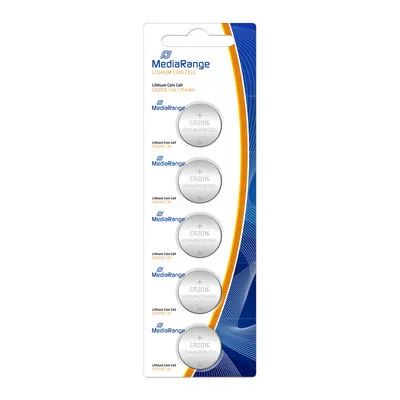 Media Range MediaRange Lithium Knopfzellen CR2016/3V 1x5