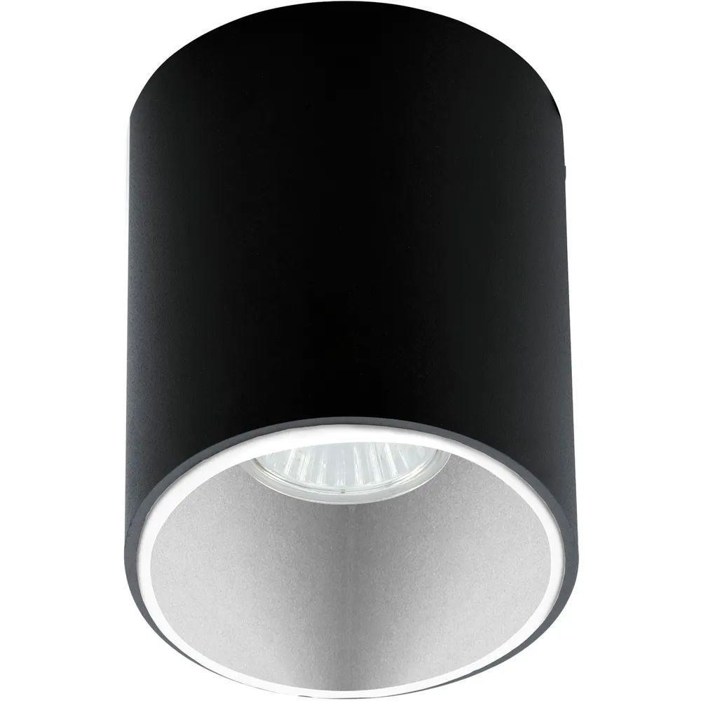 EGLO Deckenleuchte Polasso rund GU10, schwarz/weiß