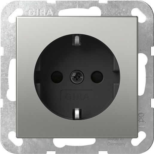 Gira SCHUKO SH SYSTEM 55 EDELSTAHL / GIRA 4453600 SYSTEM 55 4453600