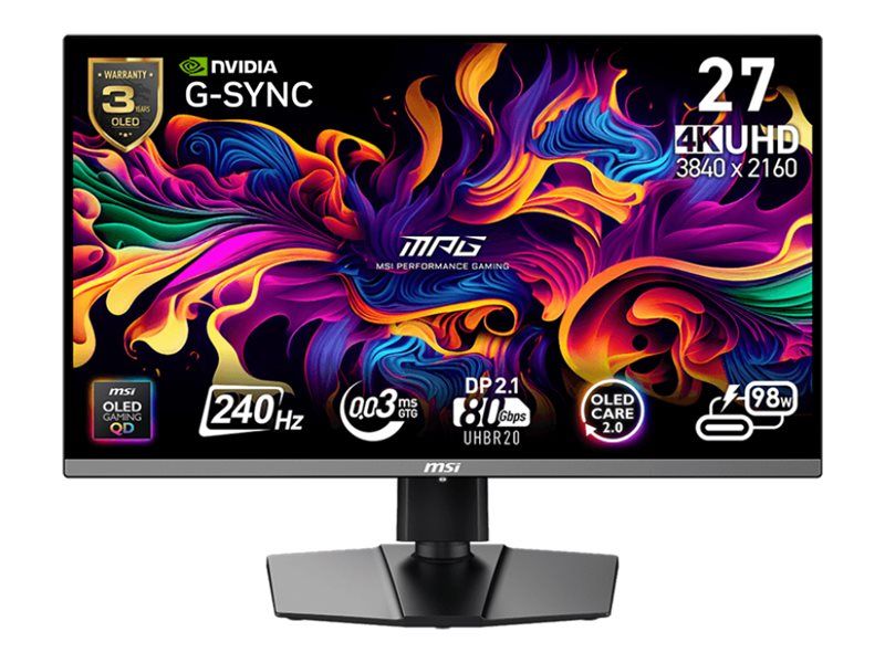 MSI MPG 272URXDE - OLED-Monitor - Gaming - 68.6 cm (27")