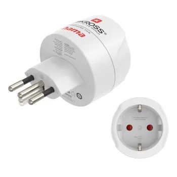 Hama Reiseadapter Typ J, L, N, 3-polig, für die Schweiz, Italien und Brasilien