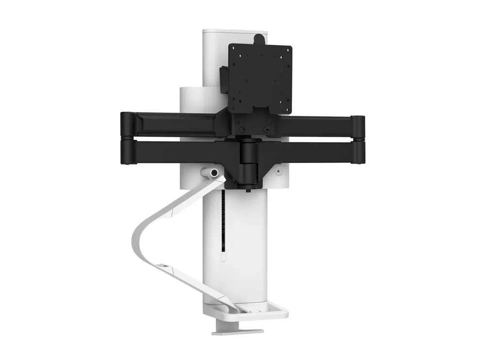 Ergotron TRACE - Befestigungskit (Spannbefestigung für Tisch, Pivot, Basis, VESA-Abstandshalter, Hubsäule, Verlängerungsarm) - Konstante Krafttechnologie - für LCD-Display - Schneeweiß - Bildschirmgröße: up to 96.5 cm (up to 38")