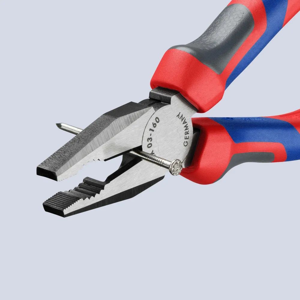 KNIPEX Kombizange mit Comfort-Griffen schwarz atramentiert 160 mm