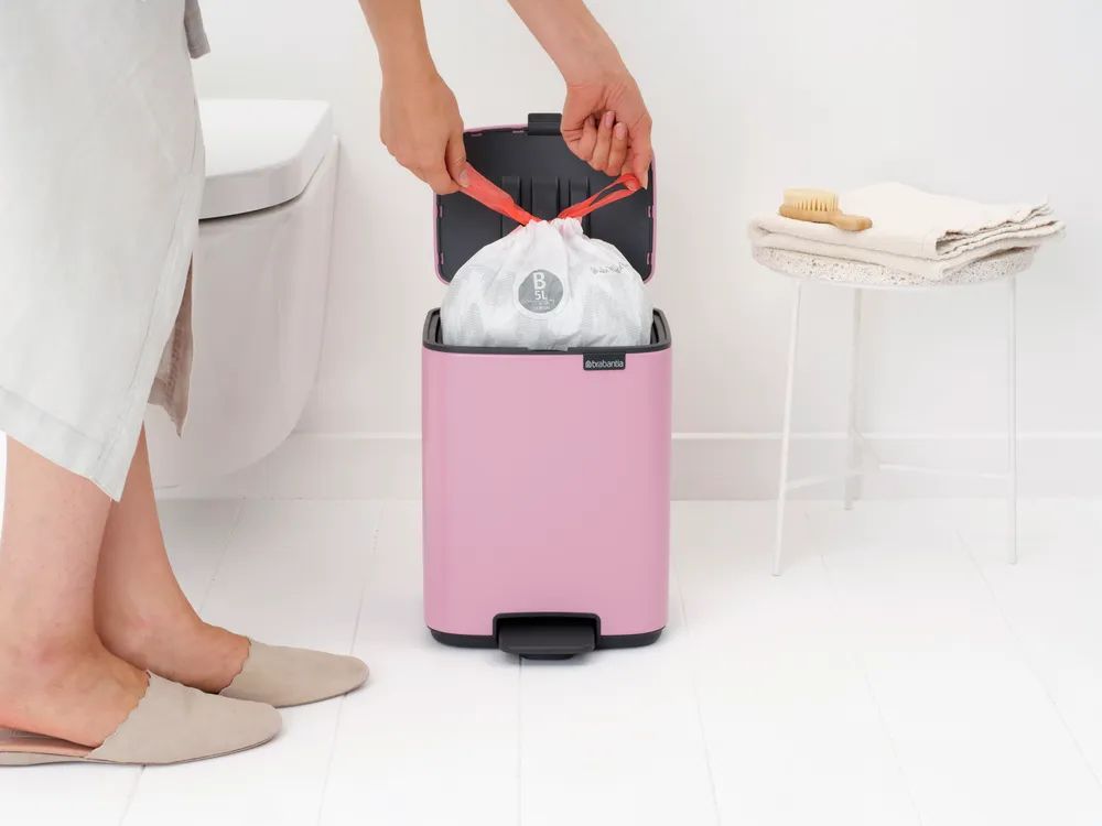 Brabantia Bo Treteimer, 7L - Lilac Pink