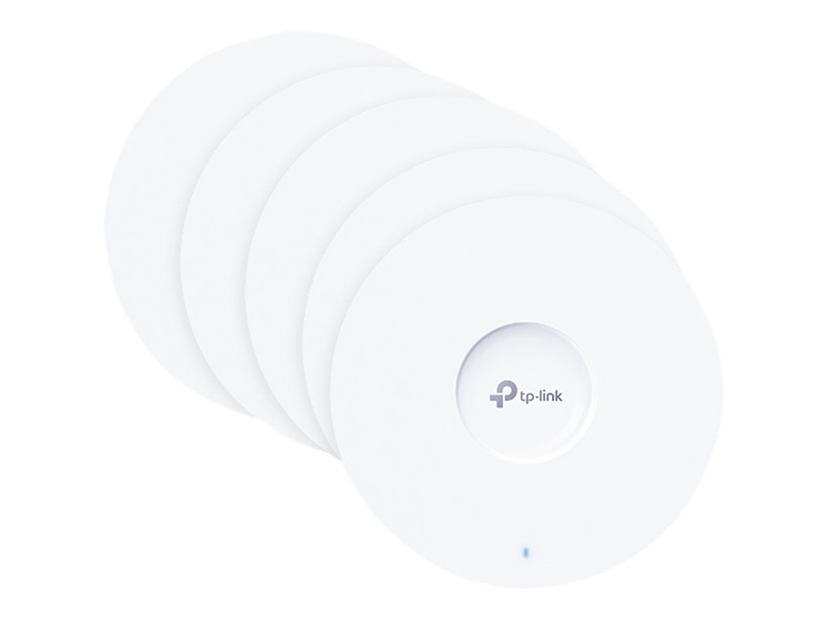 TP-LINK Omada EAP613 V1 - Accesspoint - Wi-Fi 6 - 2.4 GHz, 5 GHz - Cloud-verwaltet - Wand- / Deckenmontage (Packung mit 5)
