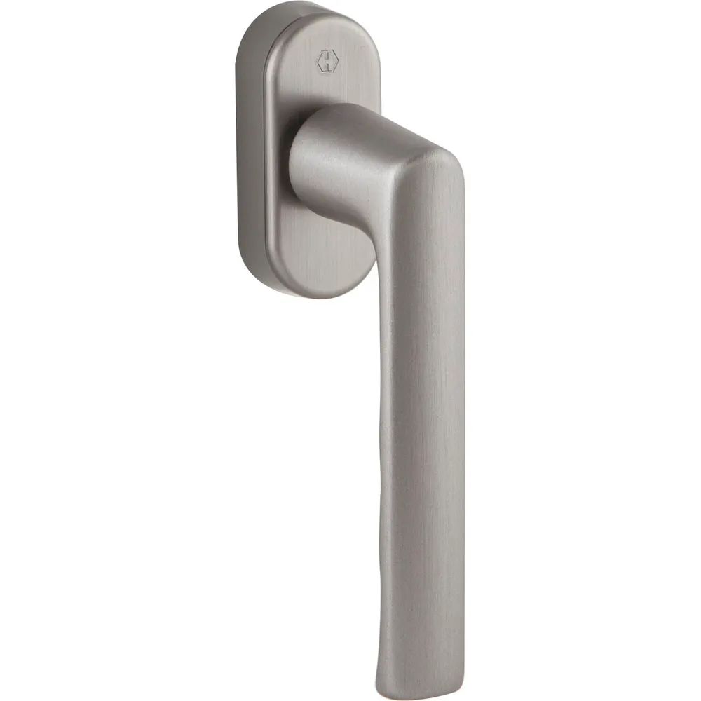 HOPPE Fenstergriff HAMBURG - SecuForte, Aluminium edelstahlfarbig matt