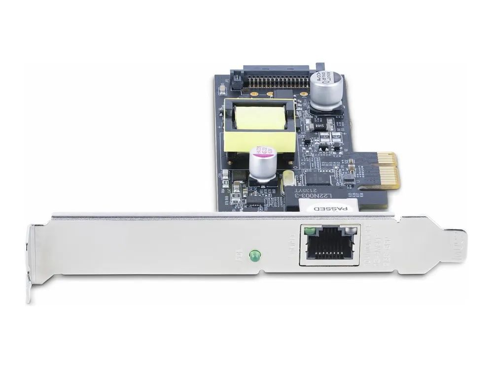 StarTech.com 1-Port 2.5Gbps NBASE-T PoE Network Card, Intel I225-V, 802.3af/at PoE+ Multi-Gigabit NIC, PCI Express Server LAN Card, SATA Powered Desktop Ethernet Interface - Supports Windows, Linux, VMware ESXI (PR12GIP-NETWORK-CARD)