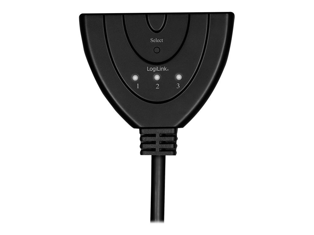 LogiLink Video/audio splitter/switch - 3 x HDMI