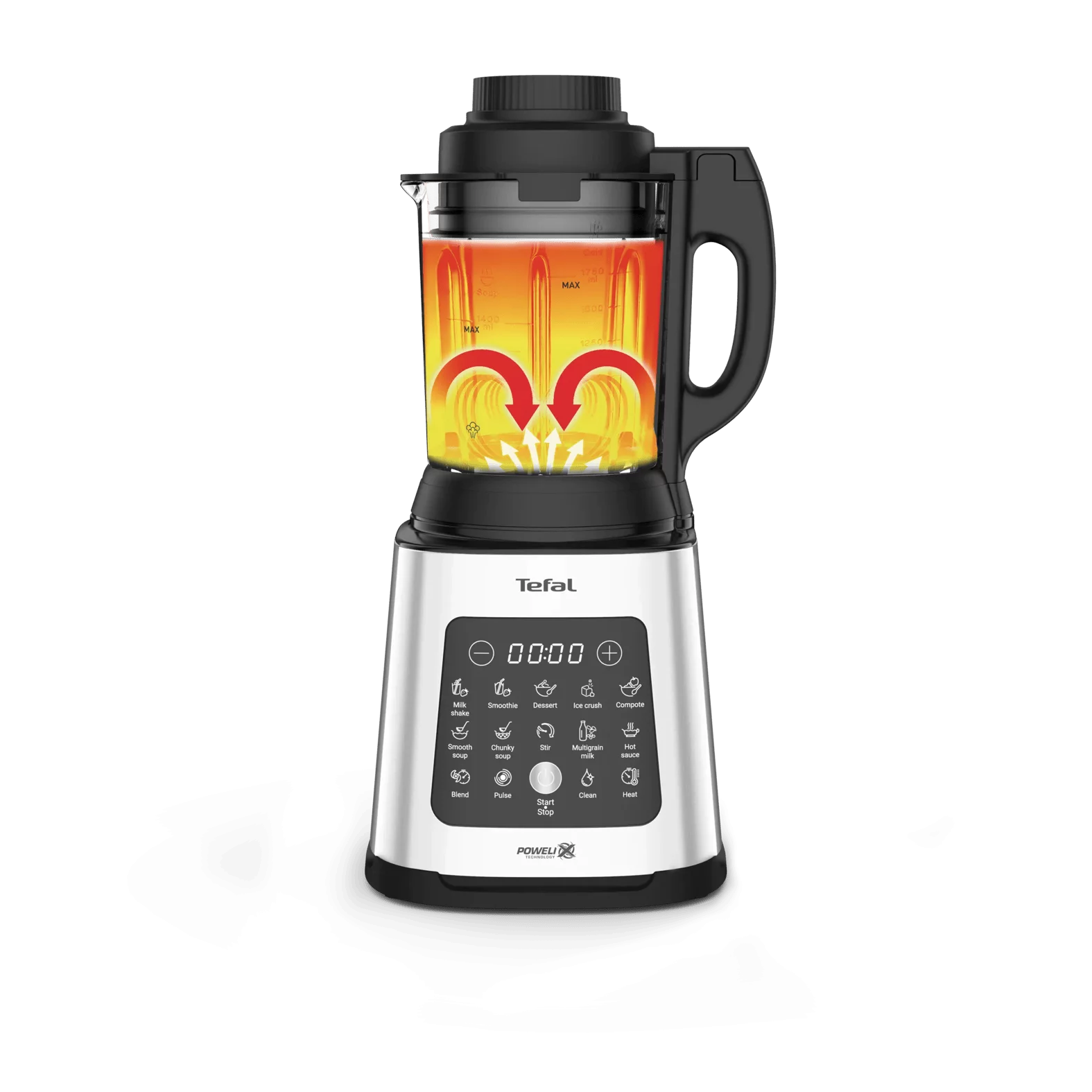Tefal BL83SD Hochgeschwindigkeits-Mixer mit Kochfunktion PERFECT MIX COOK - METALL