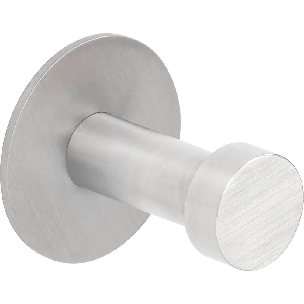 Alles im Griff Mantelhaken Pirwa 1 mit Platte ø 30 mm, Tiefe 32 mm, Edelstahl gebürstet