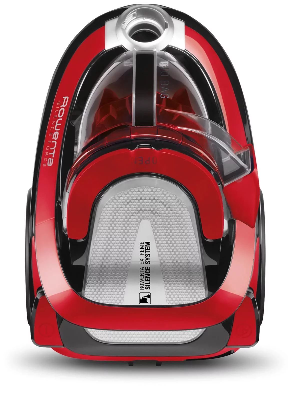Rowenta RO7649 Zyklon-Staubsauger, Silence Force Cyclonic Home & Car - Schwarz/Rot