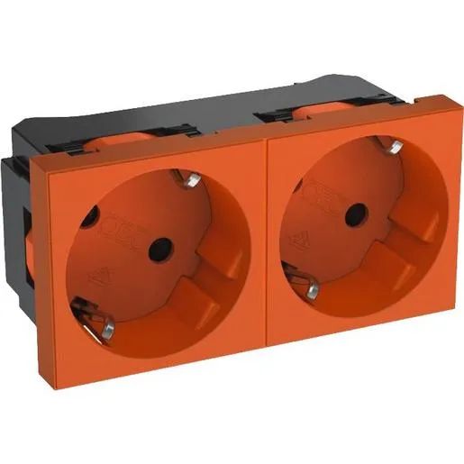 OBO ROR2 STECKDOSE 33°, 2-FACH / OBO STD-D3N ROR2 6119803