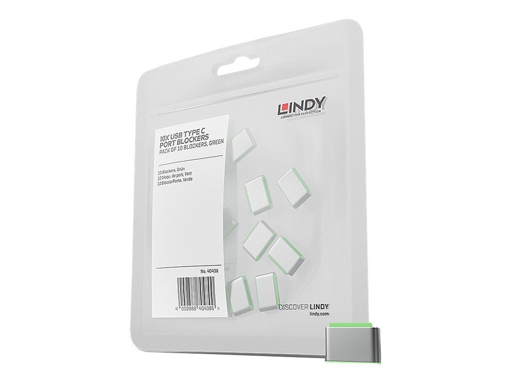 Lindy Schloss für USB-C-Port - grün (Packung