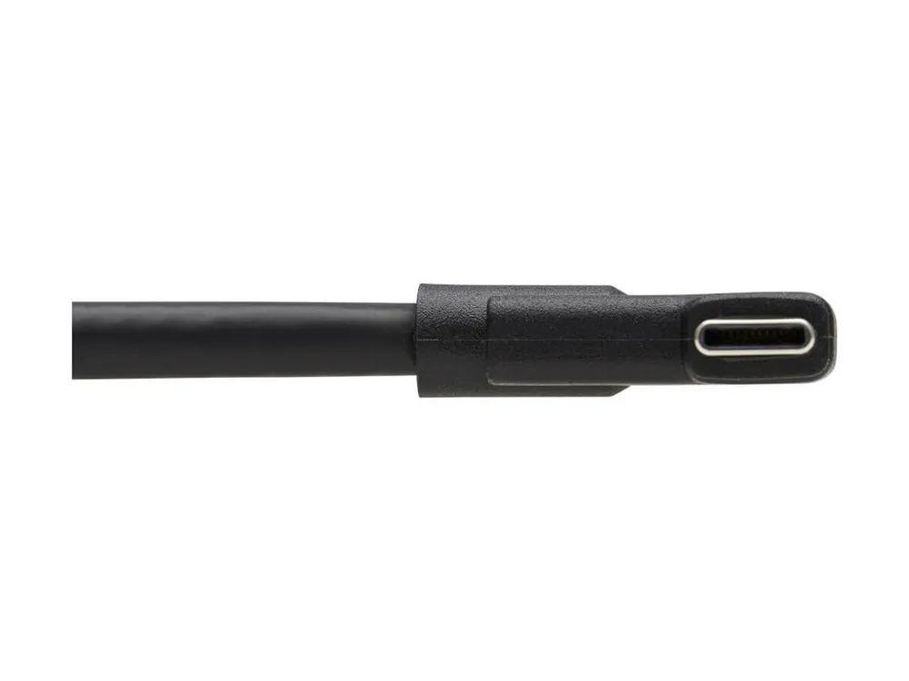 Eaton Tripp Lite Series USB C Cable (M/M) - USB 3.2 Gen 2, Thunderbolt 3, 100W PD Charging, Right-Angle Plug, Black, 1 m (3.3 ft.)