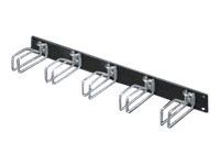 Rittal DK - Kabelführungsplatte für Schaltschrank - RAL 9005 - 1U - 48.3 cm (19")