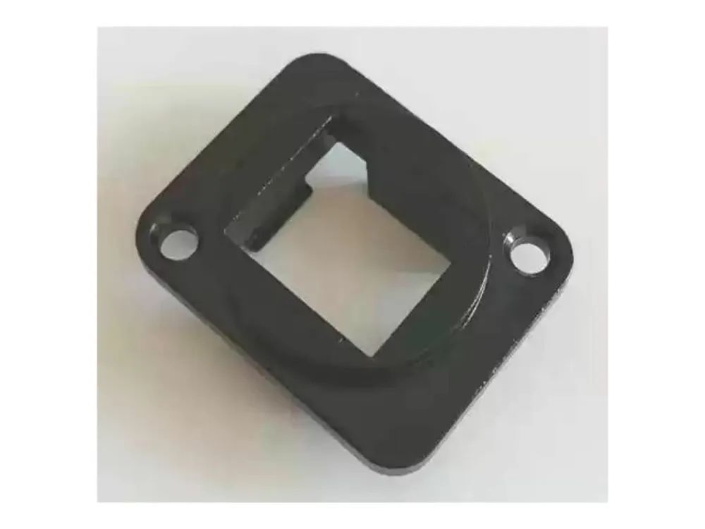Lanview Frontabdeckung - D-size - S/FTP - Schwarz/Silber - 1 Anschluss