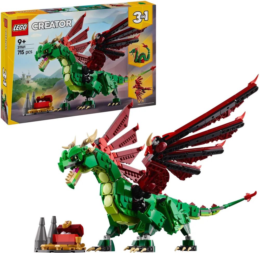 LEGO Creator 3 in 1 31161 Mittelalterlicher Drache