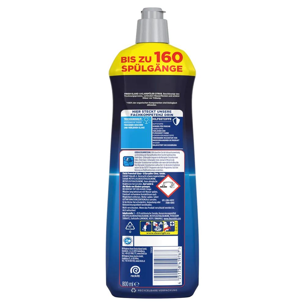 Finish Klarspüler Citrus 800ml        