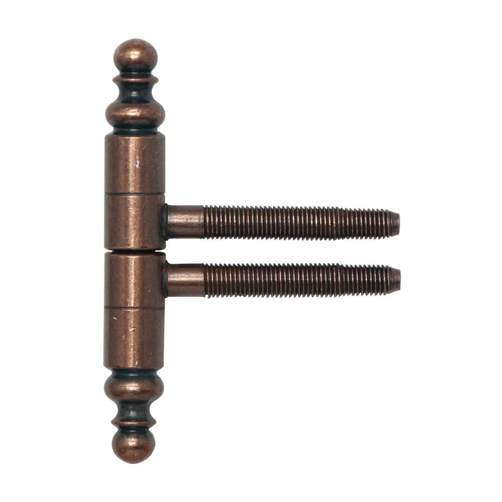 SFS Einbohrband 2-tlg. mit Zierkopf, ø 16 mm, Bandhöhe 108,5mm,bronze patiniert