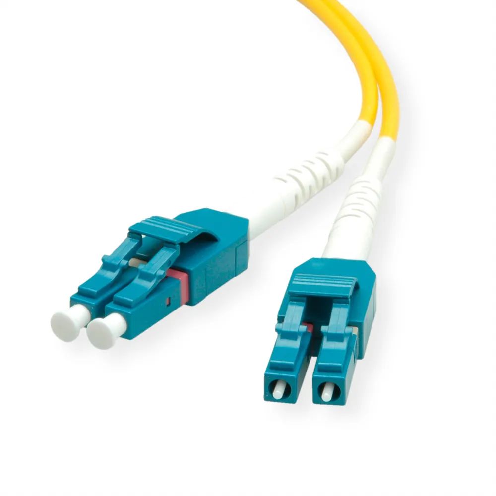 ROLINE LWL-Kabel Duplex, Single Mode 9/125µm OS2, LC/LC, gelb, 15 m