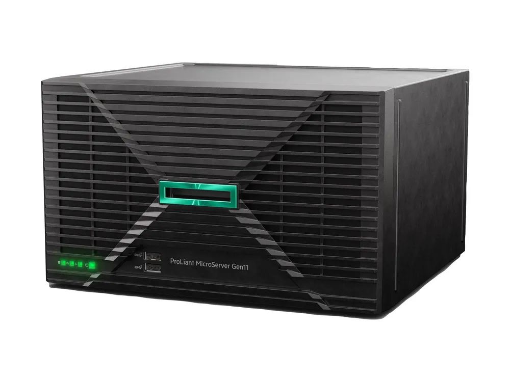 HPE ProLiant MicroServer Gen11 - Server - Ultra-Micro-Tower - 1-Weg - 1 x Xeon E-2434 / 3.4 GHz - RAM 32 GB - SATA - nicht Hot-Swap-fähig 8.9 cm (3.5")
