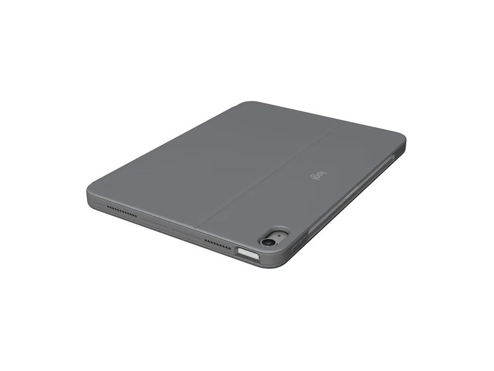 Logitech Combo Touch - Tastatur und Foliohülle - mit Trackpad - hintergrundbeleuchtet - Apple Smart connector - QWERTY - Italienisch - Oxford Gray - für Apple 11-inch iPad Air (M2, M3)