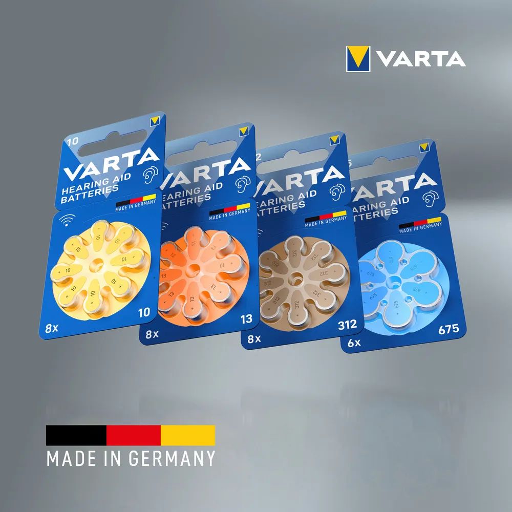 VARTA Hearing Aid Batteries 10 Blister 8