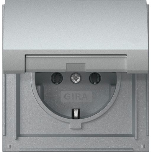 Gira SCHUKO KD TX_44 F ALU / GIRA 445465 TX_44 445465
