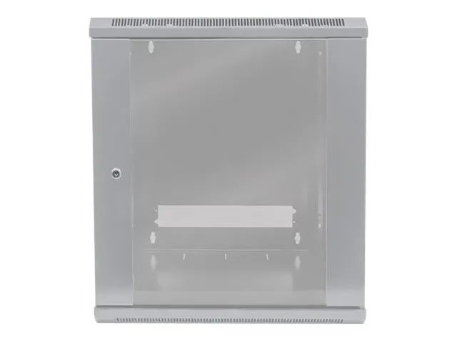 Intellinet Network Cabinet, Wall Mount (Standard), 15U, Usable Depth 260mm/Width 510mm, Grey, Flatpack, Max 60kg, Metal & Glass Door, Back Panel, Removeable Sides, Suitable also for use on desk or floor, 19",Parts for wall install (eg screws/rawl plu