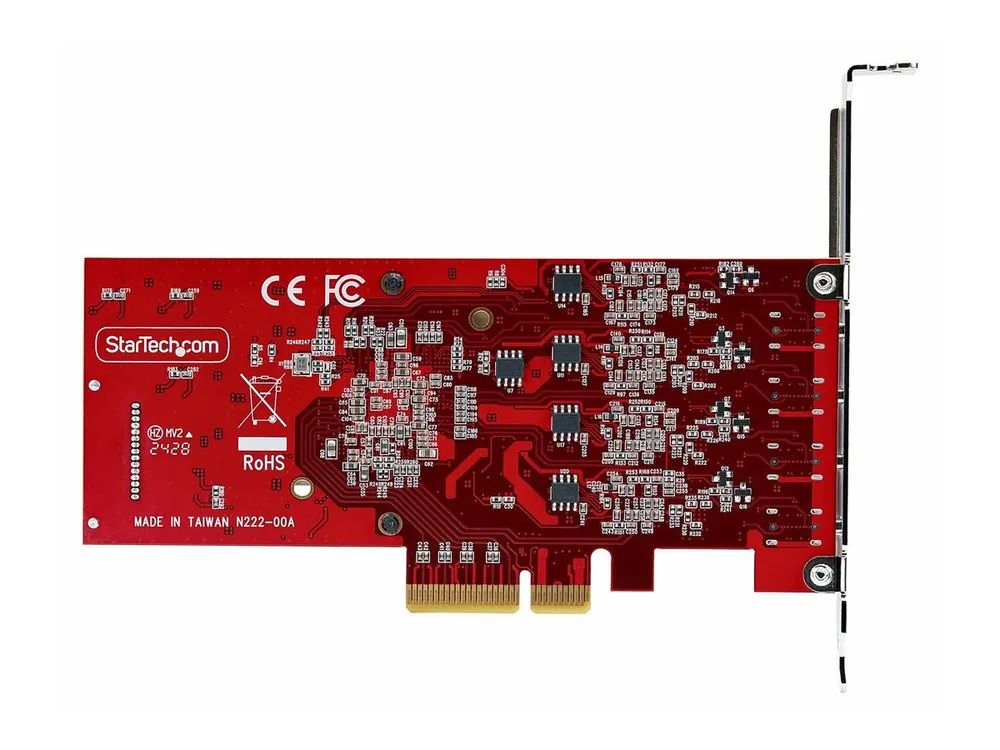 StarTech.com 4-Port USB Type-C PCIe Card, USB-C 10Gb, 4x Controllers, TAA