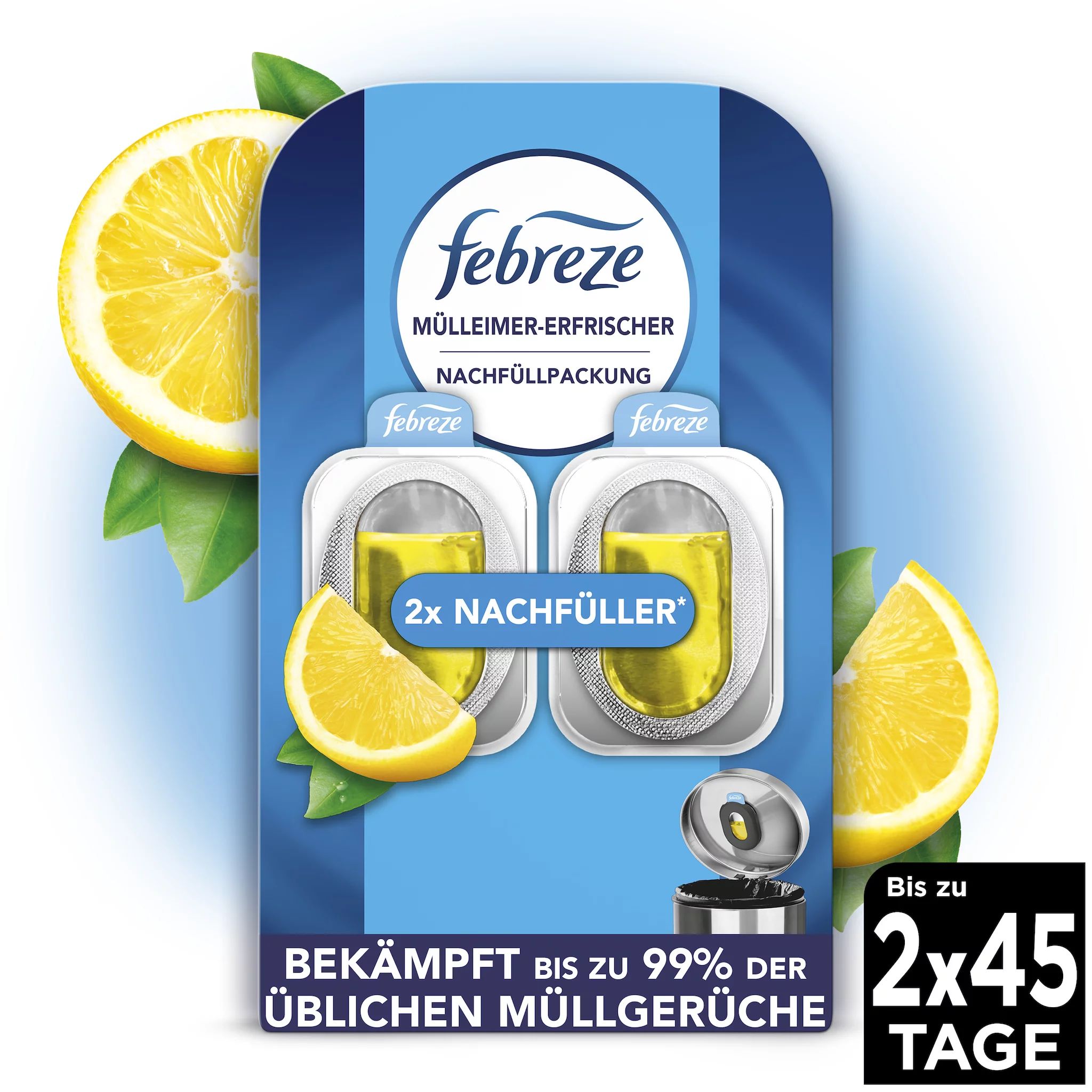 Febreze Mülleimererfrischer Nachfüller Zitrusfrische Duo = 9,76ml