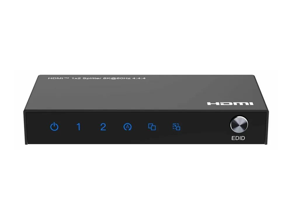 MicroConnect 8Ka60Hz HDMI Splitter 1x2 4 4 4 MC-HDMISPLITTER0102-8K