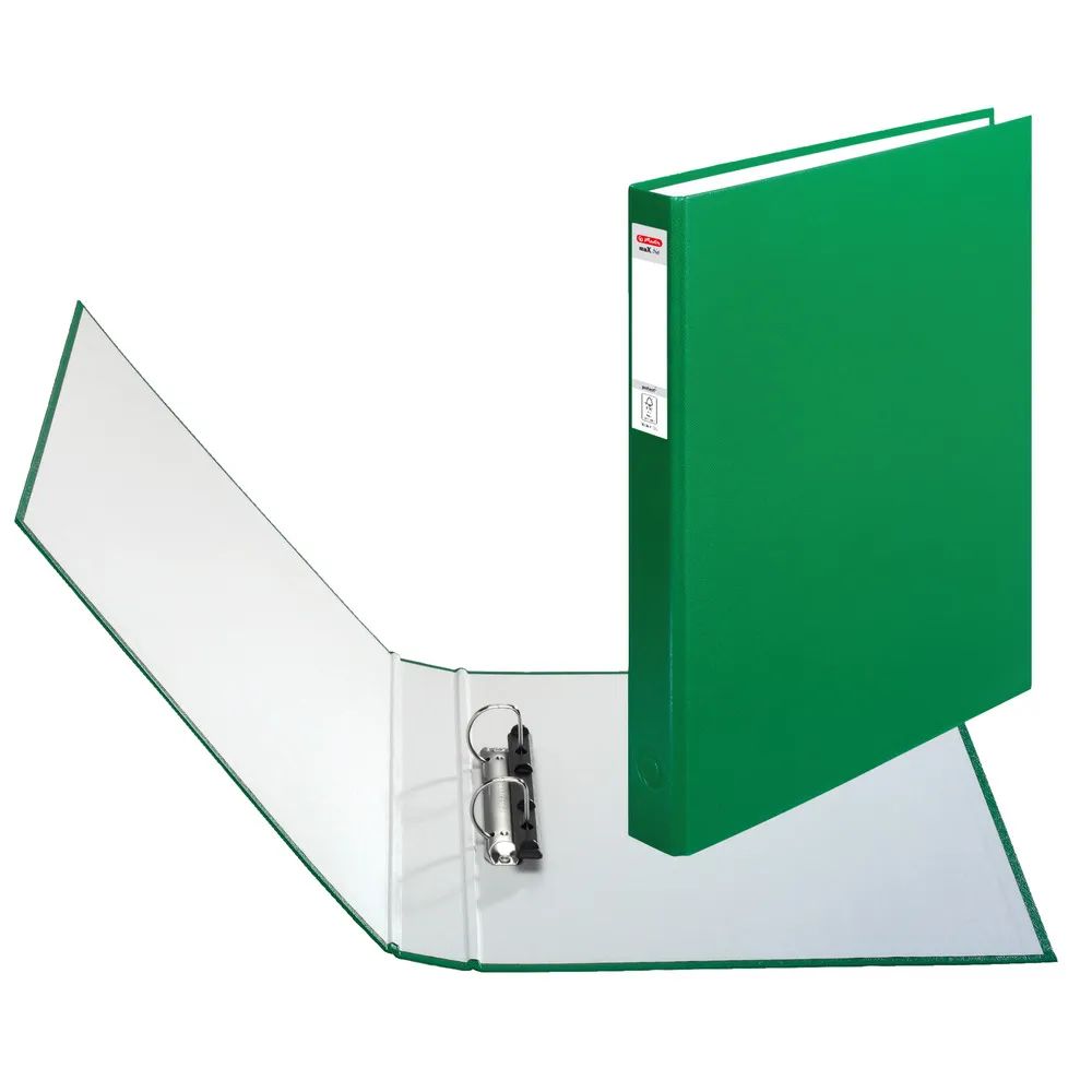herlitz Ringbuch maX.file protect, 2-Ring, A4, grün