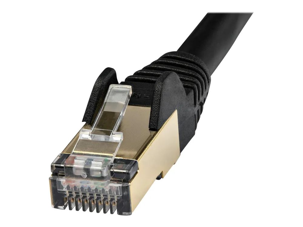 StarTech.com 10m CAT6a Patchkabel - schwarz - snagless RJ45 - Patch-Kabel - RJ-45 (M)