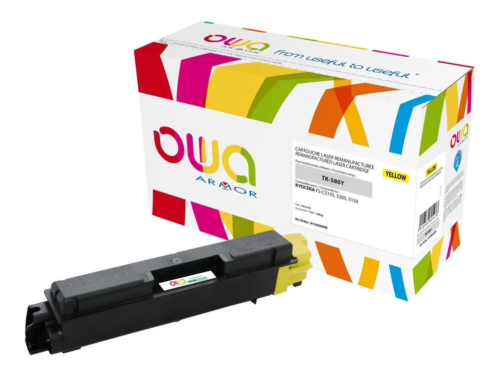 Armor OWA - Gelb - kompatibel - Tonerpatrone (Alternative zu: Kyocera TK-580Y)