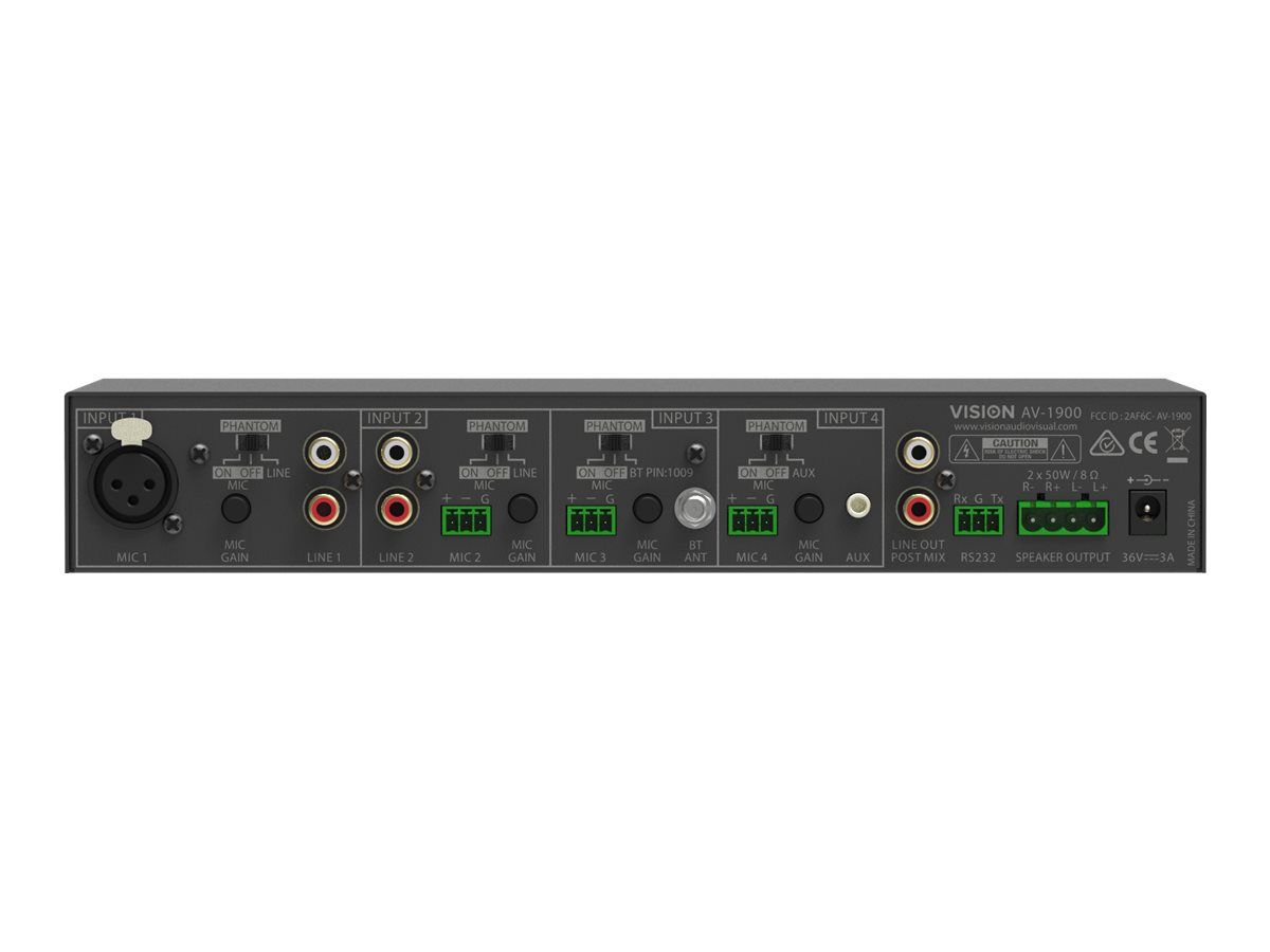 Vision AV-1900 - Mischverstärker - mit Stromversorgung