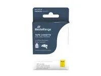 MEDIARANGE Laminiert - permanenter Klebstoff - Schwarz auf Gelb - Rolle (0,9 cm x 8 m)