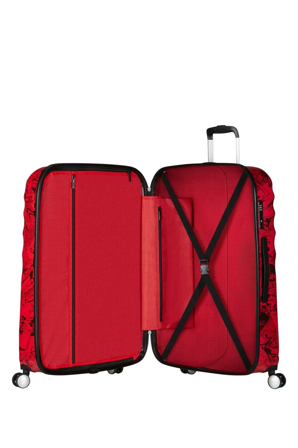 AMERICAN TOURISTER WAVEBREAKER SPIN.77/28, MICKEY COMICS RED