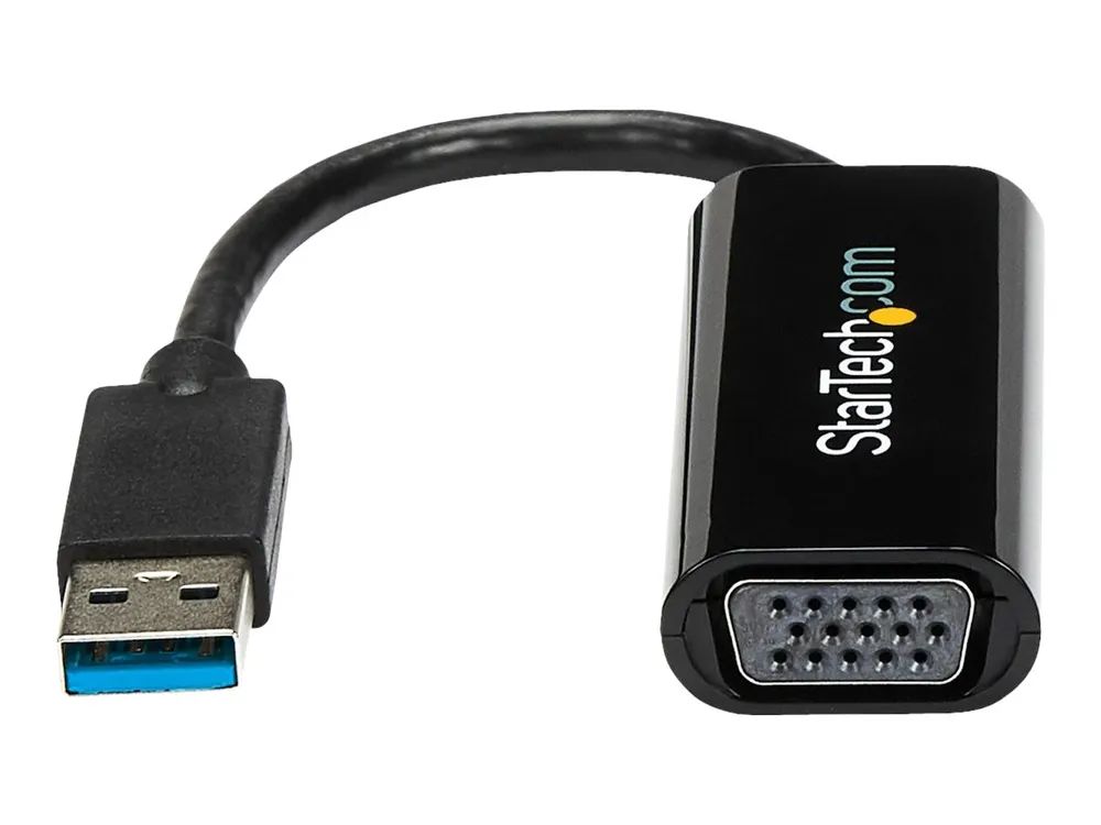 StarTech.com USB auf VGA Adapter - Externe Grafikkarte - USB 3.0 - Slim - 1080p - Multi Monitor Adapter - Videoadapter - TAA-konform - USB Typ A männlich zu HD-15 (VGA)