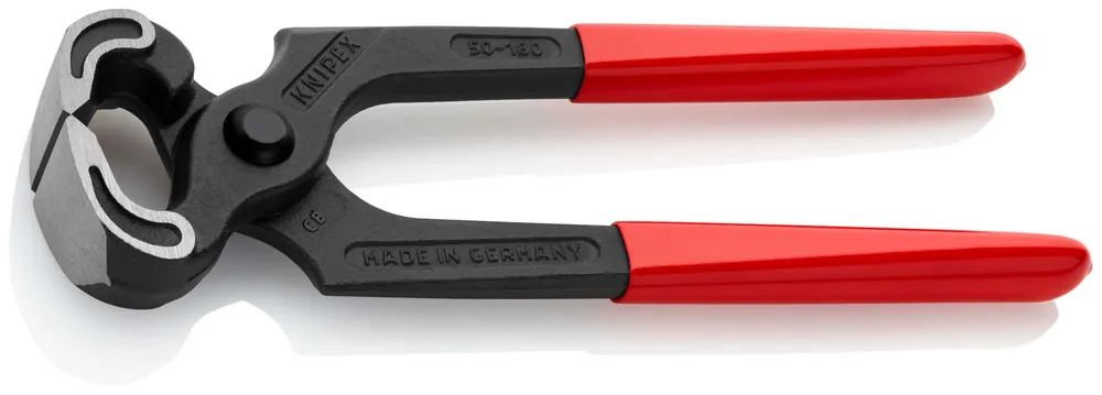 KNIPEX Kneifzange mit Kunststoff überzogen schwarz atramentiert 180 mm