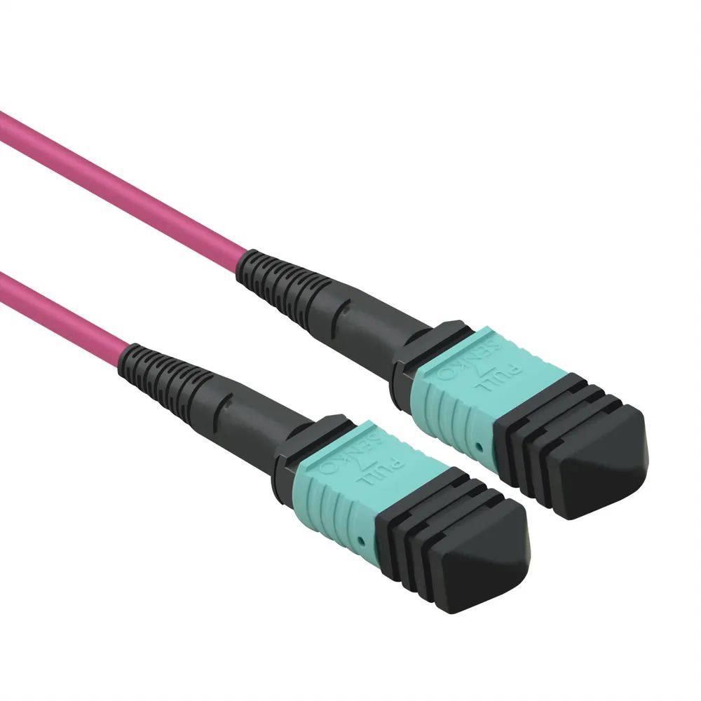 VALUE MPO-Trunk-Kabel 50/125µm OM4, MPO/MPO, TYPE A, violett, 5 m