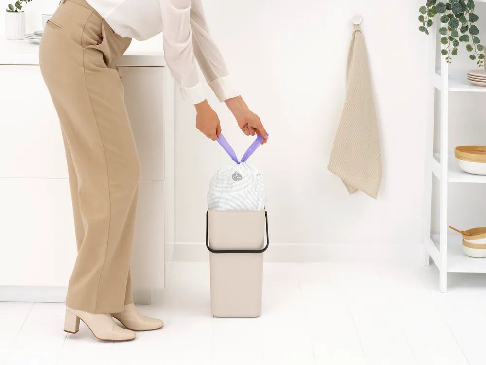 Brabantia Abfallbehälter 'Sort & Go', 16L - Soft Beige