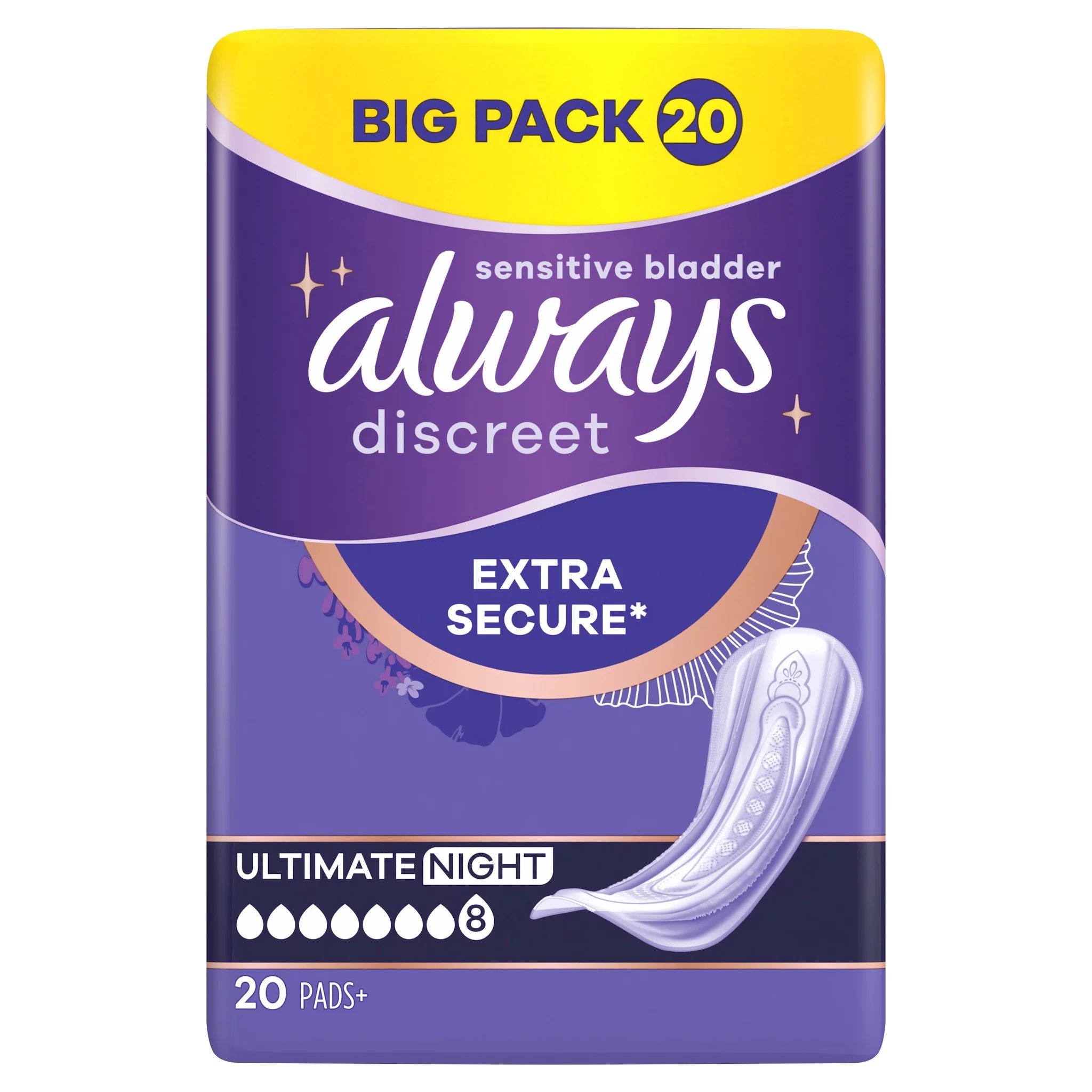 always Discreet Inkontinenz Ultimate Nacht Big Pack 20