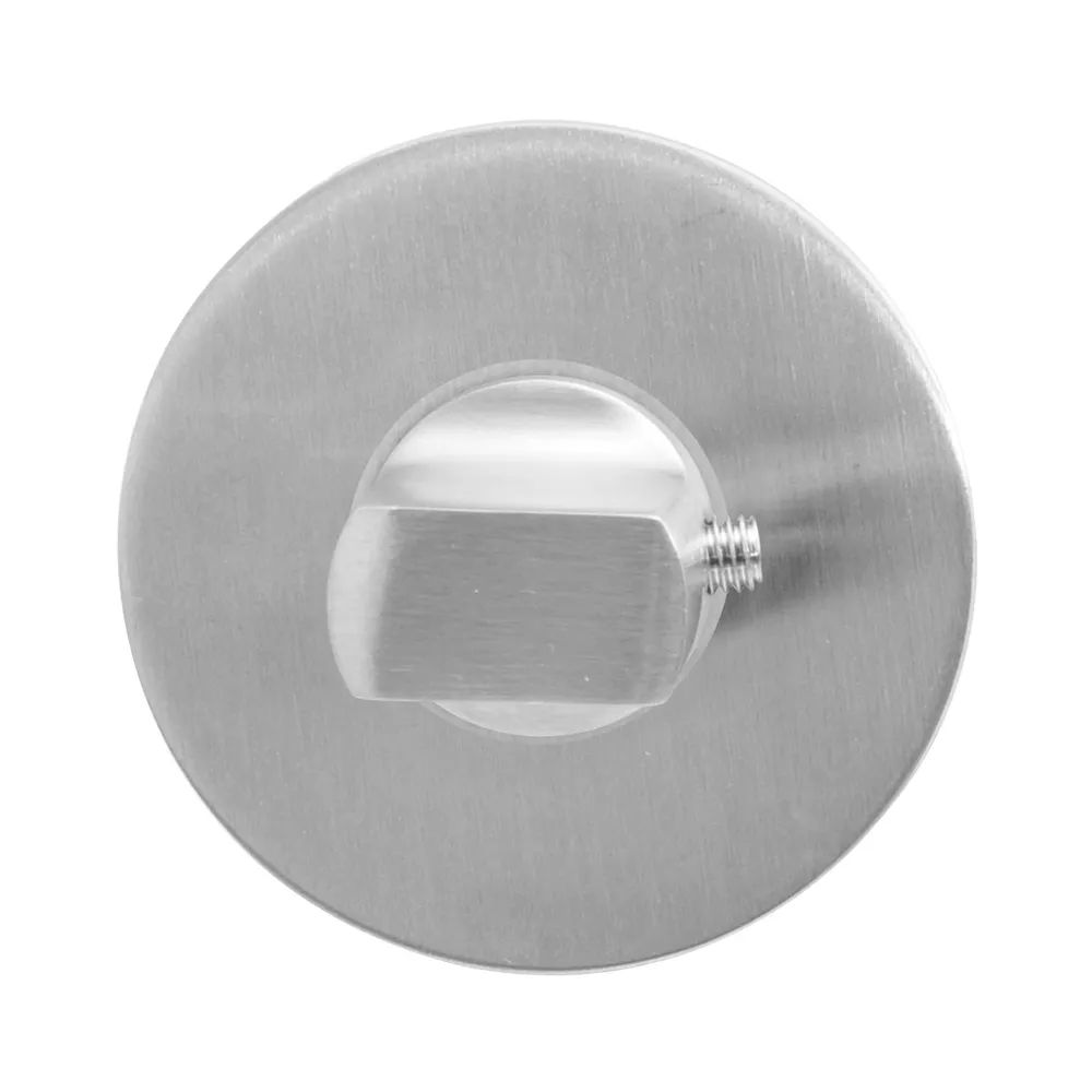 SOLIDO WC-Rosette flach rund, Edelstahl matt