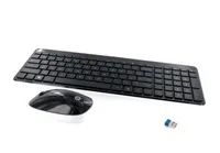 HP 802450-051 - Kabellos - RF Wireless - Mechanischer Switch - AZERTY - Schwarz - Weiß - Maus enthalten