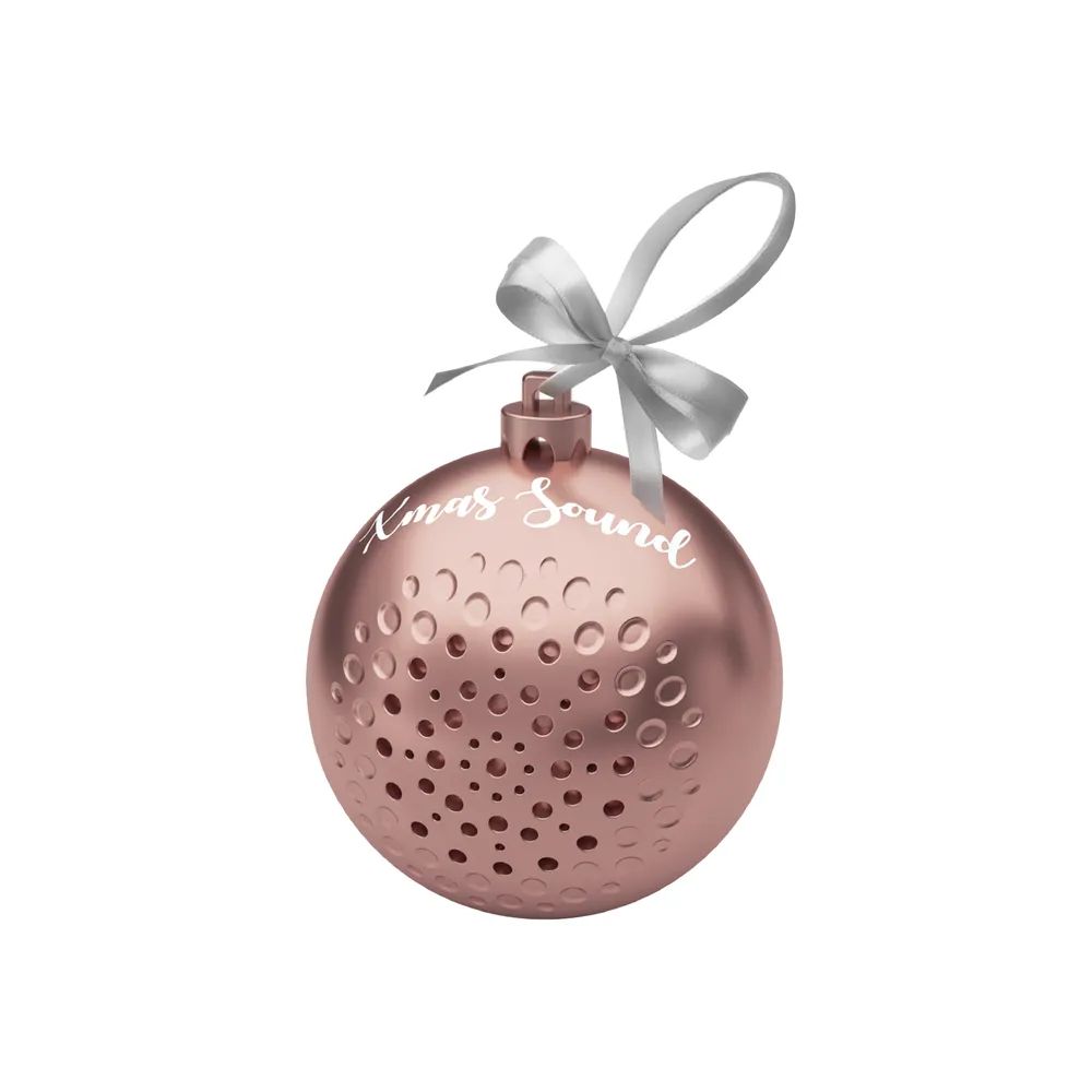 MUSIC HERO XMAS SOUND Bluetooth Lautsprecher Christbaumkugel pink