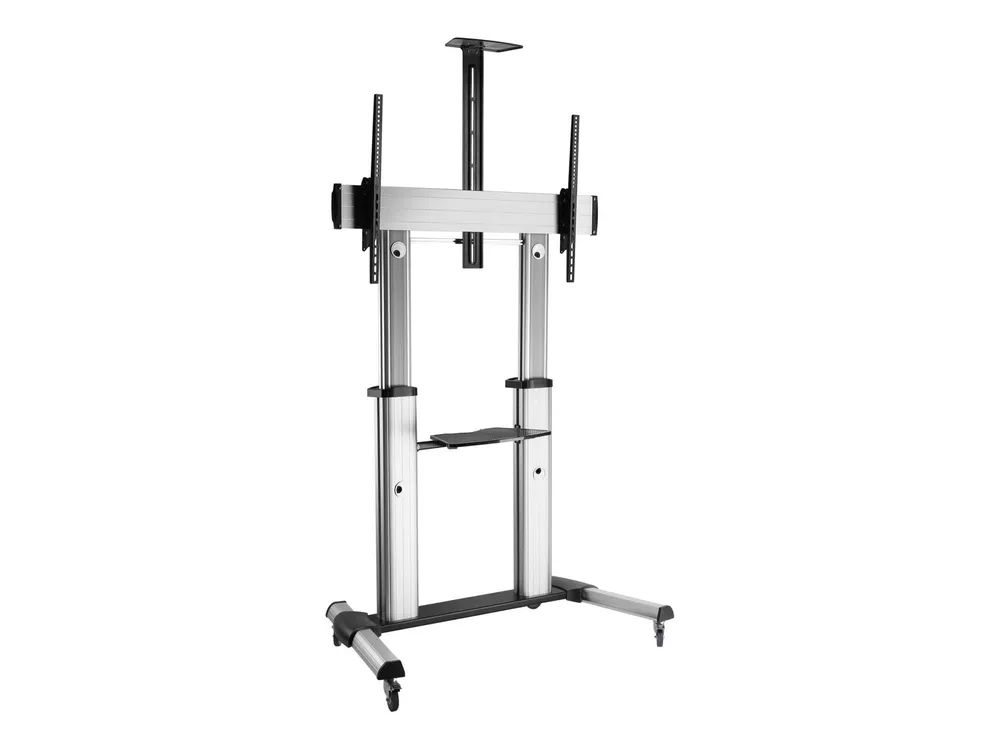 Equip Pro - Wagen - für LCD TV - Kunststoff, Aluminium, Stahl - Schwarz, Silber - Bildschirmgröße: 152.4-254 cm (60"-100")
