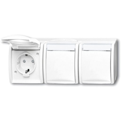 Busch-Jaeger SCHUKO® DREIFACHSTECKDOSE / BUSCH 2300/3 EBW-54 2CKA002084A0724